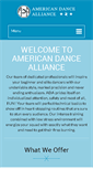 Mobile Screenshot of americandancealliance.com